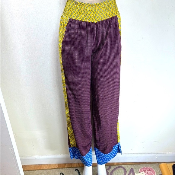 (T6) Aerie Bohemian Patchwork Wide Leg Pants
Color Block Flare Pants, Size XS - Picture 2 of 16